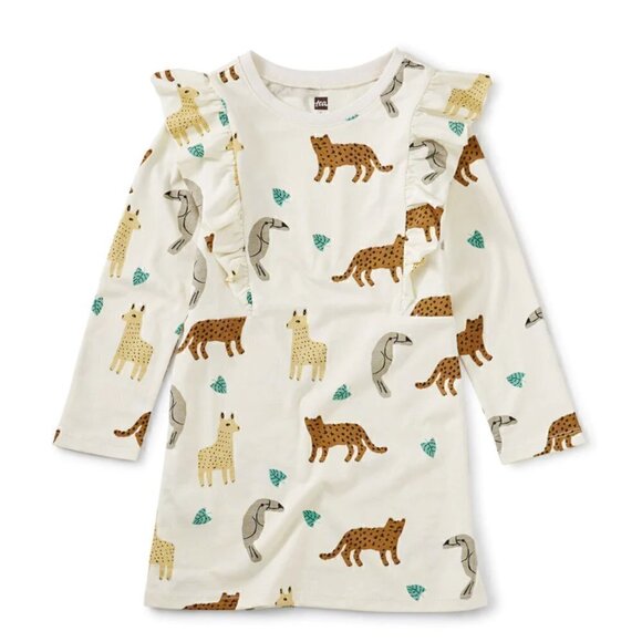 TEA Peruvian Friends Ruffle Dress NWT - Picture 3 of 5